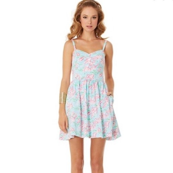 Écharpe Lilly Pulitzer Lobstrah Roll - Modèle Rare Et Recherché (Holy Grail) - Occasion Rose
